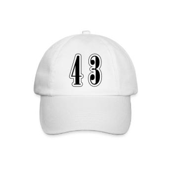 43 Symbole numérique - Casquette classique - blanc/blanc - Devant