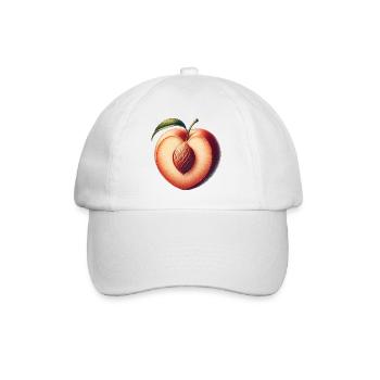 Pêche en forme de cœur : beauté du fruit - Casquette classique - blanc/blanc - Devant