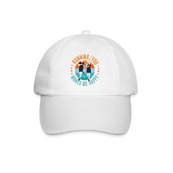 Running with you - Baseball Cap - white/white - Front
