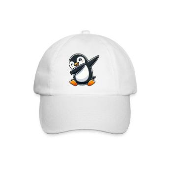 Penguin Dab A Cool Dancing Penguin Dabbing D - Casquette classique - blanc/blanc - Devant
