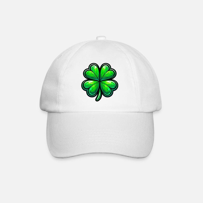 Trèfle à quatre feuilles - Casquette classique - blanc/blanc