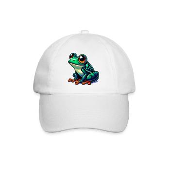 Frosch - Baseballkappe - Weiß/Weiß - Vorne