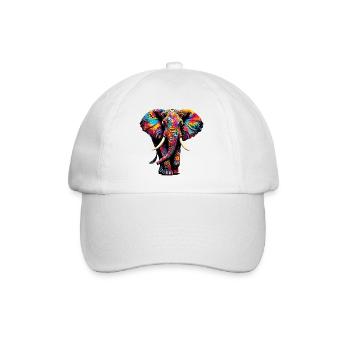 Éléphant - Casquette classique - blanc/blanc - Devant