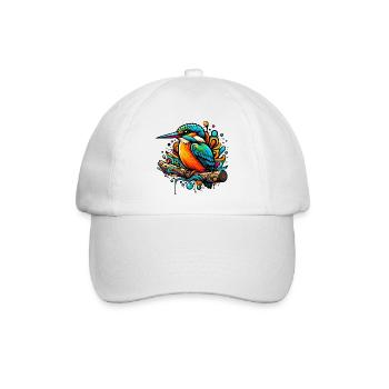 Eisvogel - Baseballkappe - Weiß/Weiß - Vorne
