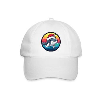 Wal Weihnachten Christmas - Baseballkappe - Weiß/Weiß - Vorne