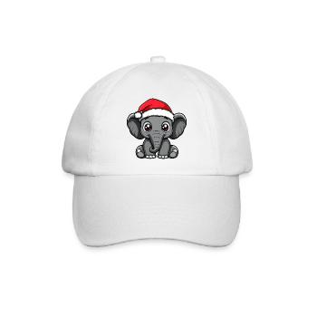 Mammouth Noël mignon - Casquette classique - blanc/blanc - Devant