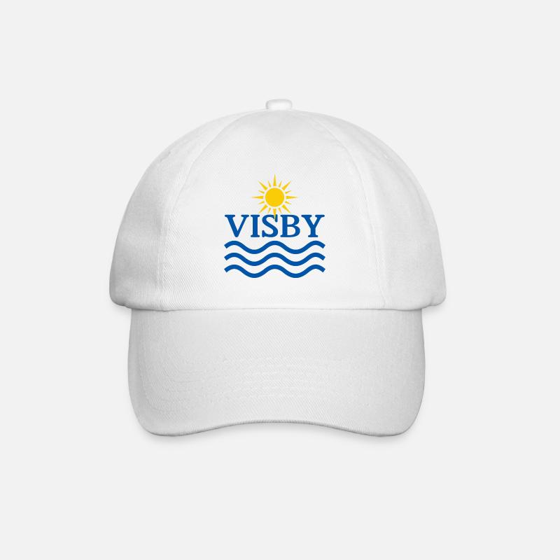 VISBY Sun Waves - Baseball Cap - white/white