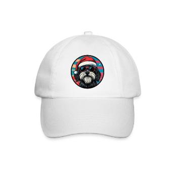 Havanese Hund Weihnachten Cool - Baseballkappe - Weiß/Weiß - Vorne