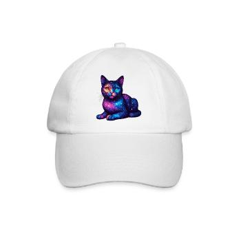 Cat - Baseball Cap - white/white - Front