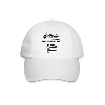 Sattlerin Ausbildung Bestanden Sattlerei Sattler - Baseballkappe - Weiß/Weiß - Vorne