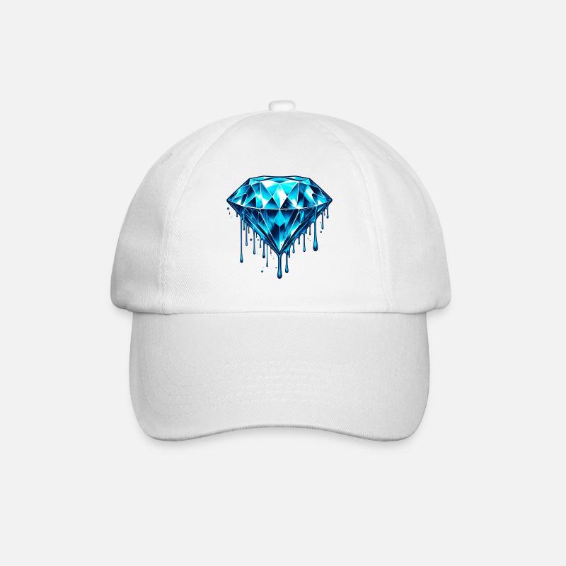 Diamant - Baseballkappe - Weiß/Weiß