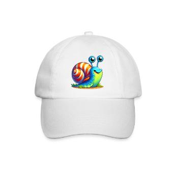 Snail - Baseball Cap - white/white - Front