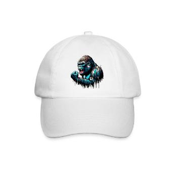 Gorilla - Baseballkappe - Weiß/Weiß - Vorne