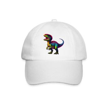 Dinosaur - Baseball Cap - white/white - Front