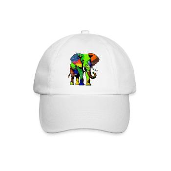 Éléphant - Casquette classique - blanc/blanc - Devant