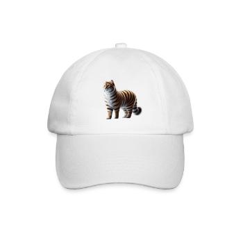 Tiger Cat - Baseball Cap - white/white - Front