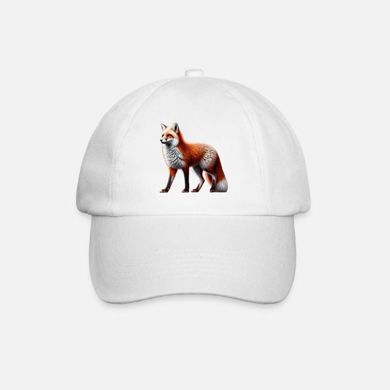Fuchs - Baseballkappe - Weiß/Weiß
