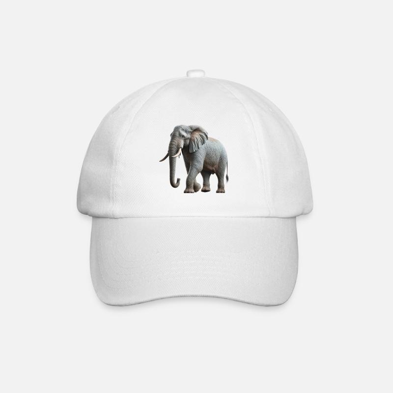 Éléphant - Casquette classique - blanc/blanc