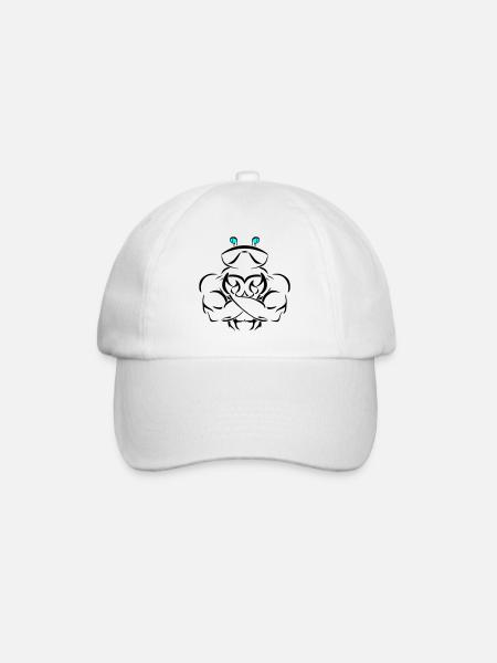 Alpha cancer Deluxe - Baseballkappe - Weiß/Weiß