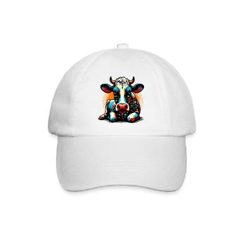 Vache - Casquette classique - blanc/blanc - Devant