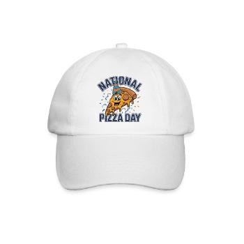 Journée nationale de la pizza 2026 pizza day gift - Casquette classique - blanc/blanc - Devant