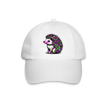 Igel - Baseballkappe - Weiß/Weiß - Vorne