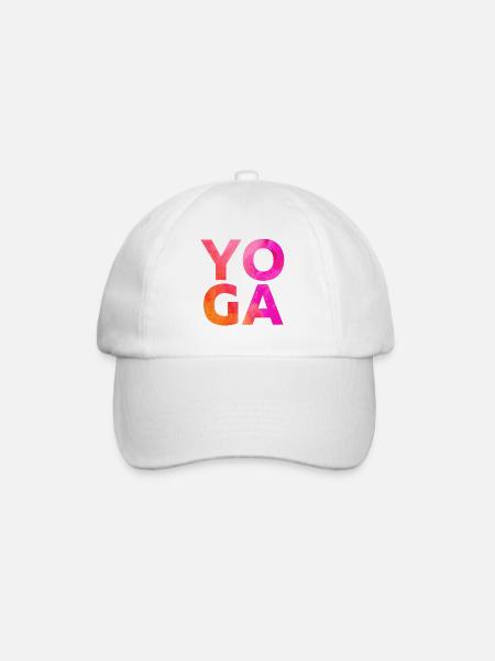 Yoga - Baseballkappe - Weiß/Weiß