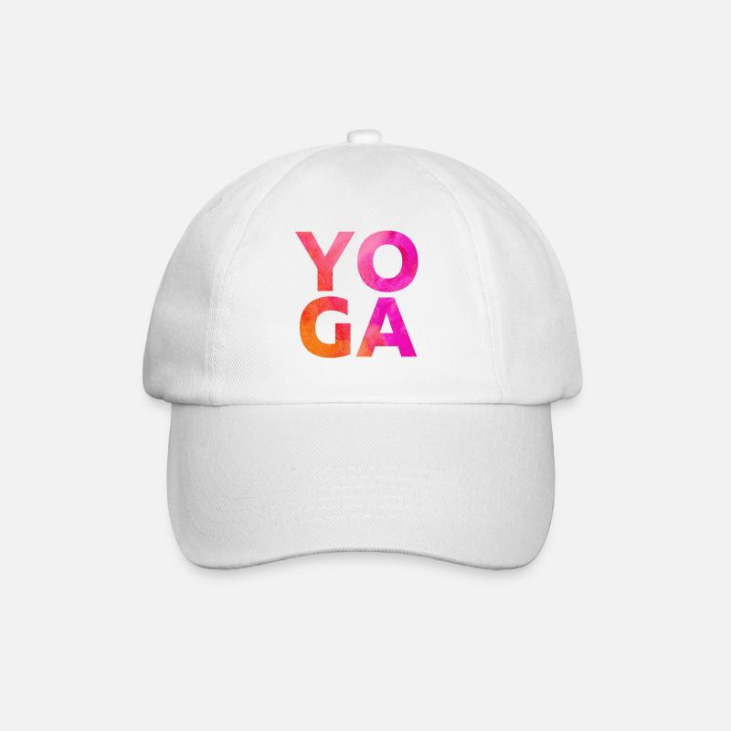 Yoga - Baseballkappe - Weiß/Weiß