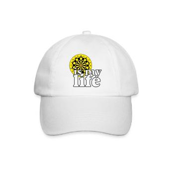 Fléchettes, fléchettes, fléchettes, chemise, fléchettes, c’est ma vie - Casquette classique - blanc/blanc - Devant