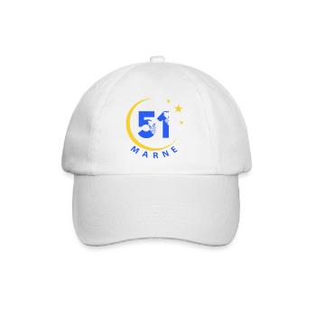 51 - Baseball Cap - white/white - Front
