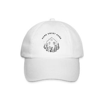 Home Sweet Home - Botanical Line Art - Baseball Cap - white/white - Front