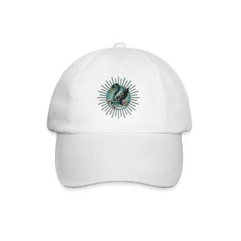 Ein Hauch von Fantasie und Eleganz, der Schwan des - Baseballkappe - Weiß/Weiß - Vorne