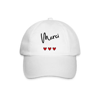 MERCI. MAÎTRESSE. MAÎTRE. MERCI MAÎTRESSE - Casquette classique - blanc/blanc - Devant