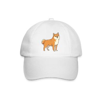 Chien Shiba Inu - Casquette classique - blanc/blanc - Devant