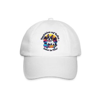 Dogs in flow - Baseball Cap - white/white - Front