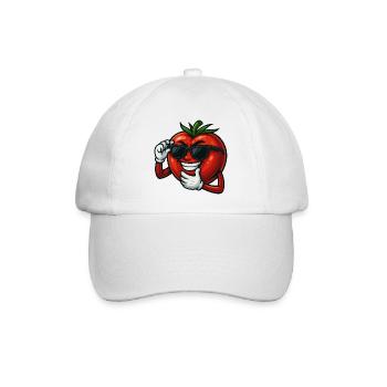 Cool penguin with sunglasses cartoon arctic - Baseball Cap - white/white - Front