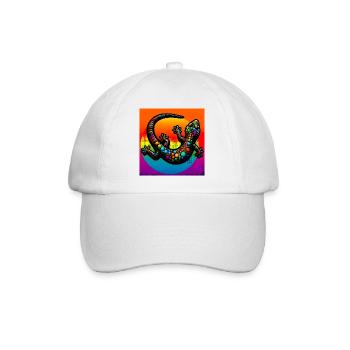 Gecko - Baseball Cap - white/white - Front
