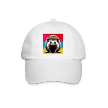 hedgehog - Baseball Cap - white/white - Front