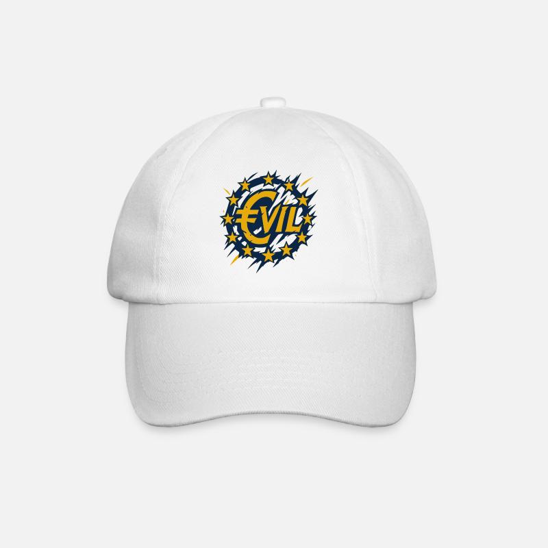 Euro-Rebellion Logo Design - Baseballkappe - Weiß/Weiß