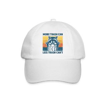 Raton laveur sauvage avec thème poubelle - Casquette classique - blanc/blanc - Devant
