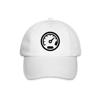 Indicateur de vitesse Kmh Icône de vitesse - Casquette classique - blanc/blanc - Devant