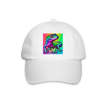 Gecko - Baseball Cap - white/white - Front