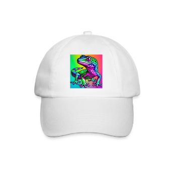 Gecko - Baseball Cap - white/white - Front