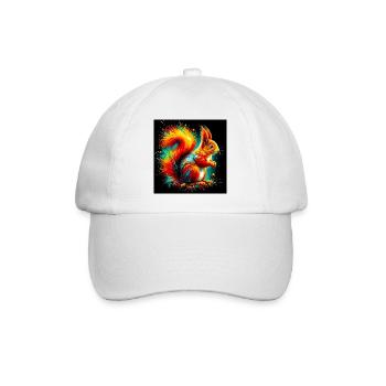squirrel - Baseball Cap - white/white - Front