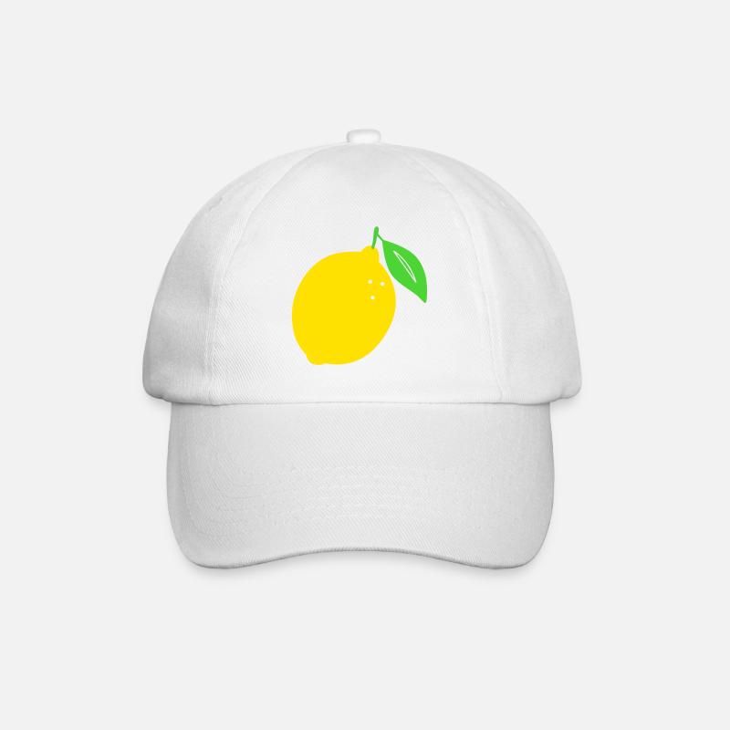 Citron Flat Print Design - Casquette classique - blanc/blanc