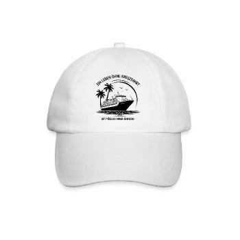 A life without a cruise is possible but pointless - Baseball Cap - white/white - Front