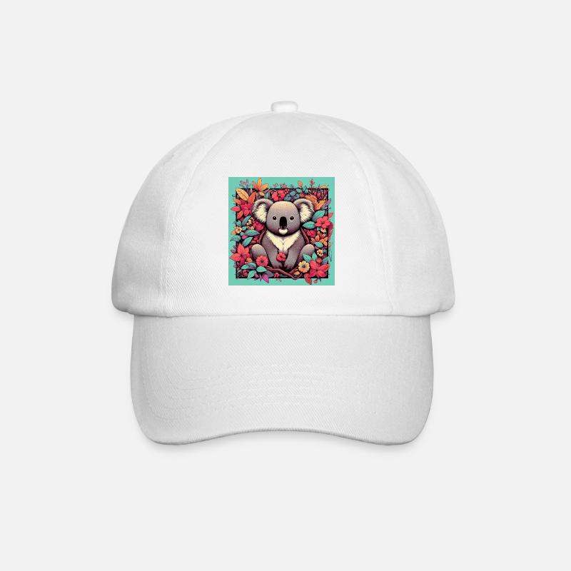 Koala - Baseball Cap - white/white