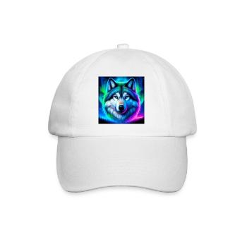 Wolf - Baseball Cap - white/white - Front