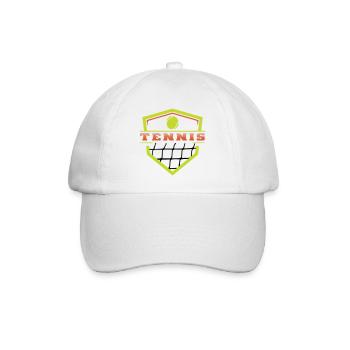 Logo Tennis  - Casquette classique - blanc/blanc - Devant
