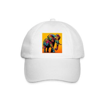 elephant - Baseball Cap - white/white - Front